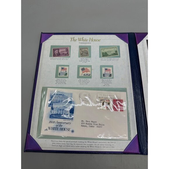 The White House Commemorative Stamp Set In Exclusive Postal Society Folder READ - Picture 5 of 16
